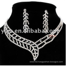 bridal jewelry, rhinestone jewelry set, wedding jewelry